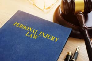 Image of a book with the title personal injury